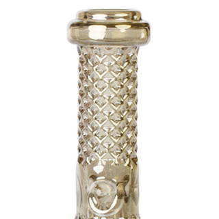 Grace Glass Mini Beaker Crystal facet Electro Coat silver, 17cm, N18/14,  30mm