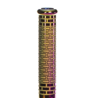 Grace Glass Beaker Brick in the Wall Electro Coat - Purple/Gold, 40cm, N18/14,  50mm, WS 7mm