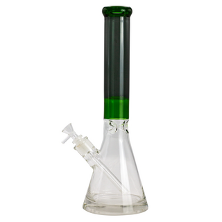 Grace Glass Beaker Coloured Tube  green-grey, 40cm, NS18/14,  50mm, WS 7mm, heavy Base