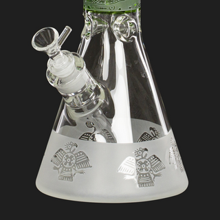 Grace Glass Beaker Maya Arts green, 39cm, NS18,  50mm, WS 7mm