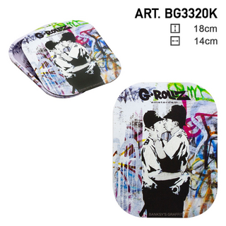 G-ROLLZ & Banksy´s Cover für Rolling Tray Metall, Cop on...