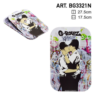 G-ROLLZ & Banksy´s Cover für Rolling Tray Metall, Cop on...