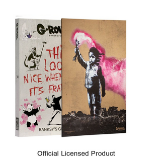 G-ROLLZ printed Canvas, Banksys Graffiti,  TORCH BOY, diverse Grssen