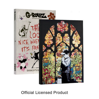 G-ROLLZ printed Canvas, Banksys Graffiti,  CHURCH OF...