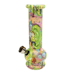 Mini Bubble Bong 15cm, Rick&Morty Adventures mit Schraubsystem