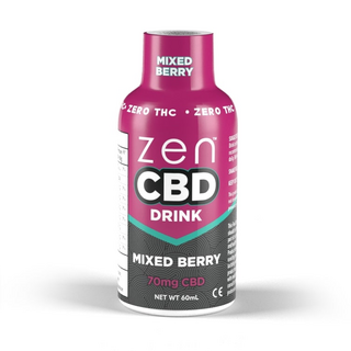 ZEN CBD Drink Mixed Berry, 70 mg CBD pro Flasche, THC Frei