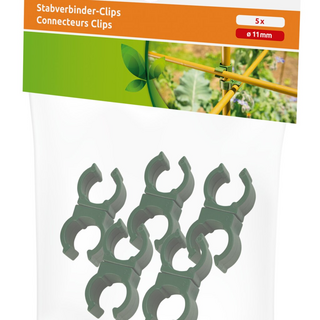 Stabverbinder-Clips 360°, 5 Stk, DM 11mm