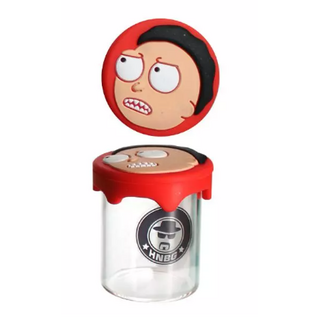 HNBG Glasdose Morty, 45ml, 55mm, mit Silikondeckel