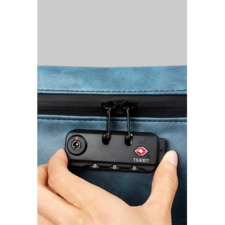 Aktivkohle-Tasche mit Zahlenschloss, geruchsdicht, smell-proof, 17x24,5cm, blau
