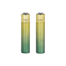 Feuerzeug Clipper METALL, Green Gradient