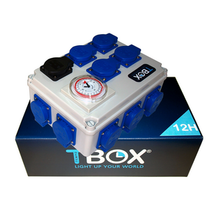 TBOX 12H, Zeitschaltuhr Box mit Heizsteckdose