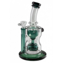 Blaze Recycler/Incycle Bubbler Sanduhr H 250mm NS 14, teal
