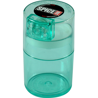 TightVac SpiceVac 0,06 lt, teal tint, geruchsdichte Vorratsdose, mit Streu-Einsatz