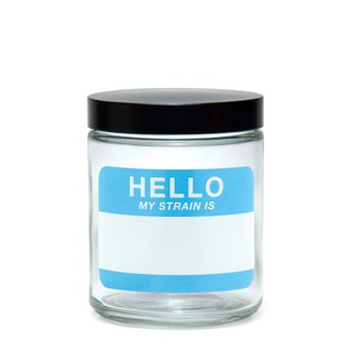 Clear Screw Jar, 420 Sience  Hello my strain is... - Write & Erase, in div. Grssen