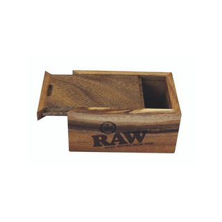 RAW Slide Box Acacia Wood, Schiebe ffnung,, Small, 14cm x 10cm x 6,5cm