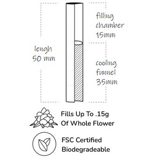 Omura Flowersticks Fill your own (12pc, 50x7mm) 112x57x18mm