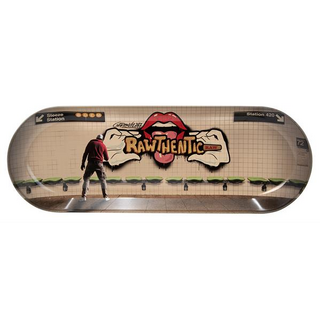 RAW Skate Metal Rolling Tray Graffiti 2 420 x 155 x 30-50mm