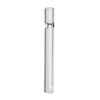 Onehitter Glas, Glas Tube, klar, L 115mm,  12/8mm,