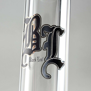 BLAZE Glasbong Kolben h 45cm, WS 9mm, BL Logo, NS14/19 bistabil, Inside Cut, Diffusor, mit Eiskerben