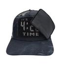 420 Flat Caps Velco Patch It�s 420 Time Black/Smoke, by...