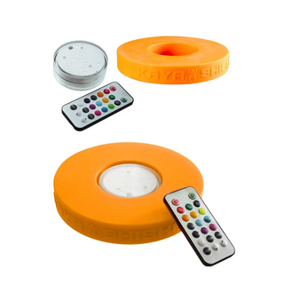 Silikon Led licht Base mit Modul, dm 17, h 3cm,  orange