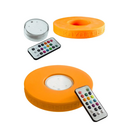 Silikon Led licht Base mit Modul, dm 17, h 3cm,  orange