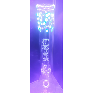 Plaisir UV Beaker Bubbles, 5mm, NS 18,8mm, h ca 45cm, mit...