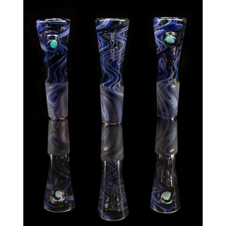 ROOR x NISH-GLASS Collab, 18.8 Fully worked one Hole Slide mit Opal `Waterfall - Limited