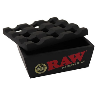 RAW Regal Ashtray, Metall, BLACK, wind-resistant, 8 x 8 x 4 cm