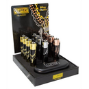 Feuerzeug Clipper METALL, Bling Chains, (Bronze)