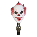 Gas-Maske mit Acrylpfeife Skull, gr��enverstellbar, Clown...