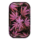 Rolling Tray Metall Pink Weed M, ca 27x16x1 cm