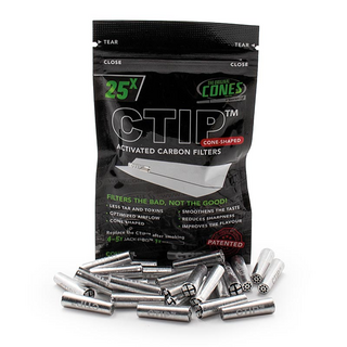 CTIP, Aktivkohlefilter KONISCH, Ø 6/7mm, 25er Pack