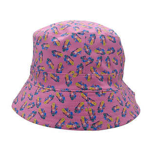 Reversible all over print Bucket Hat (Fischerhut, Sommerhut) - Gelato / Double Bubblegum, by Lauren Rose #1