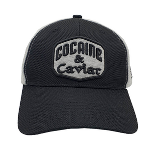 420 Trucker Cap Caviar Black/Grey Mesh, by Lauren Rose (Snapback - one Size)