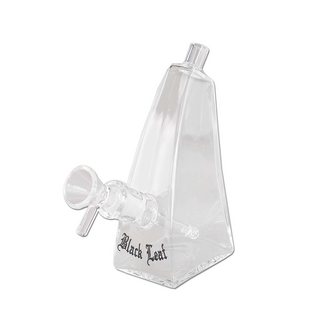 Black Leaf Mini-Bong/Wasserfilter Pyramide curved Borosilikatglas h 12cm, NS 14,5