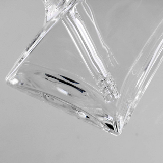 Black Leaf Mini-Bong/Wasserfilter Pyramide curved Borosilikatglas h 12cm, NS 14,5