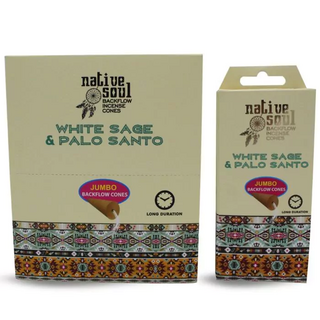 Rucherkegel, backflow, Green Tree White Sage & Palo...