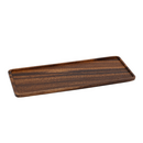 Rolling Tray aus Walnuss-Holz,  30 x 11,8 x 1,4 cm, mit 4...