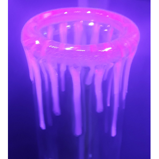 Plaisir UV Beaker Drops, 5mm, NS 18,8mm, h ca 45cm, mit...