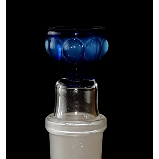 Orglasmus Art-Head, NS 18,8mm, Smaragd Blue & Pearls