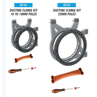 Secret Jardin Ducting Flange Kit, für 16-19mm Stangen,...