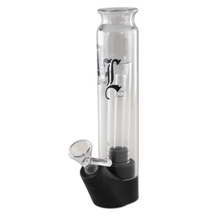 Black Leaf BIRD BONG Glas/Silikon-Bong klar/schwarz, h...