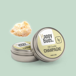Happy Buds, Crumble, 1g, 75% CBD, Champagne