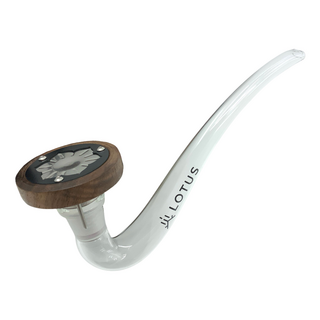 Inhale Lotus, Walnuss, Kit inkl. Glaspfeife